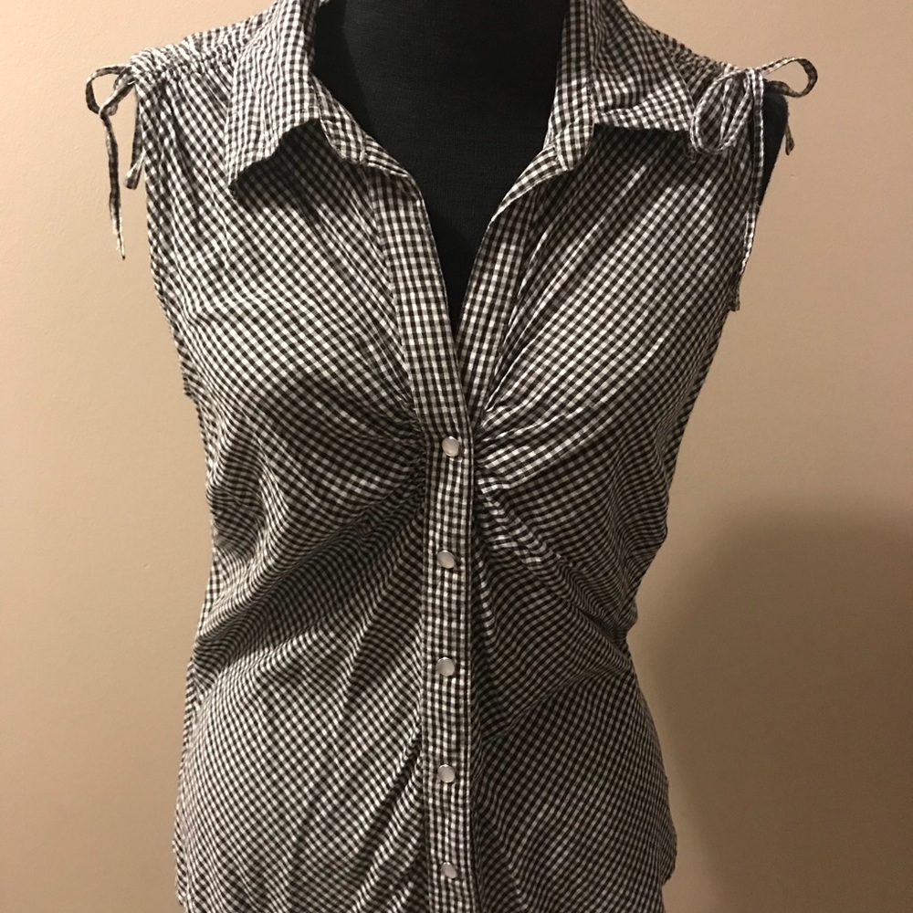Black&white check Authentic Faded Glory shirt.